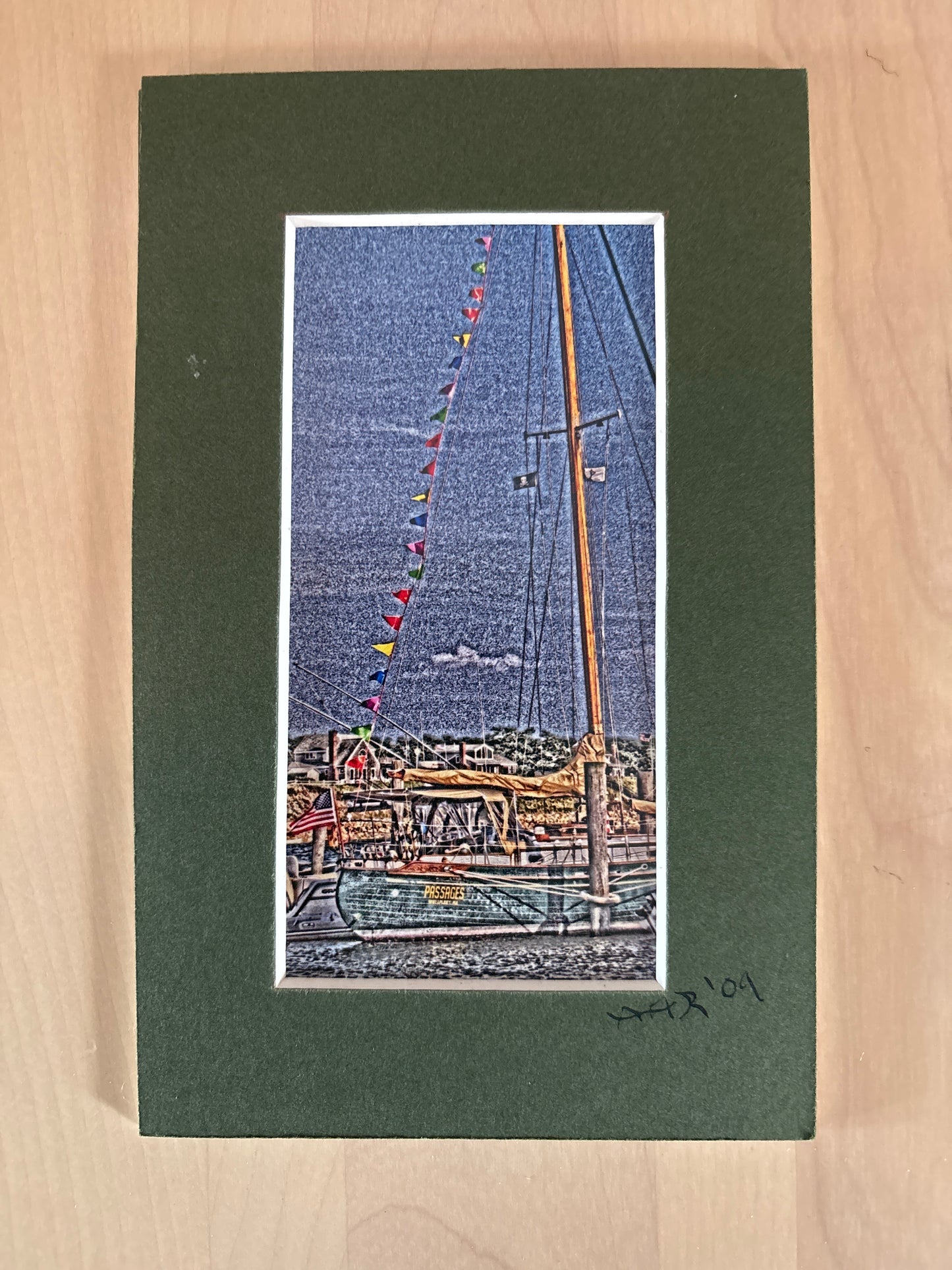 Wellfleet Sailboat - PhotoSketch - 4x6