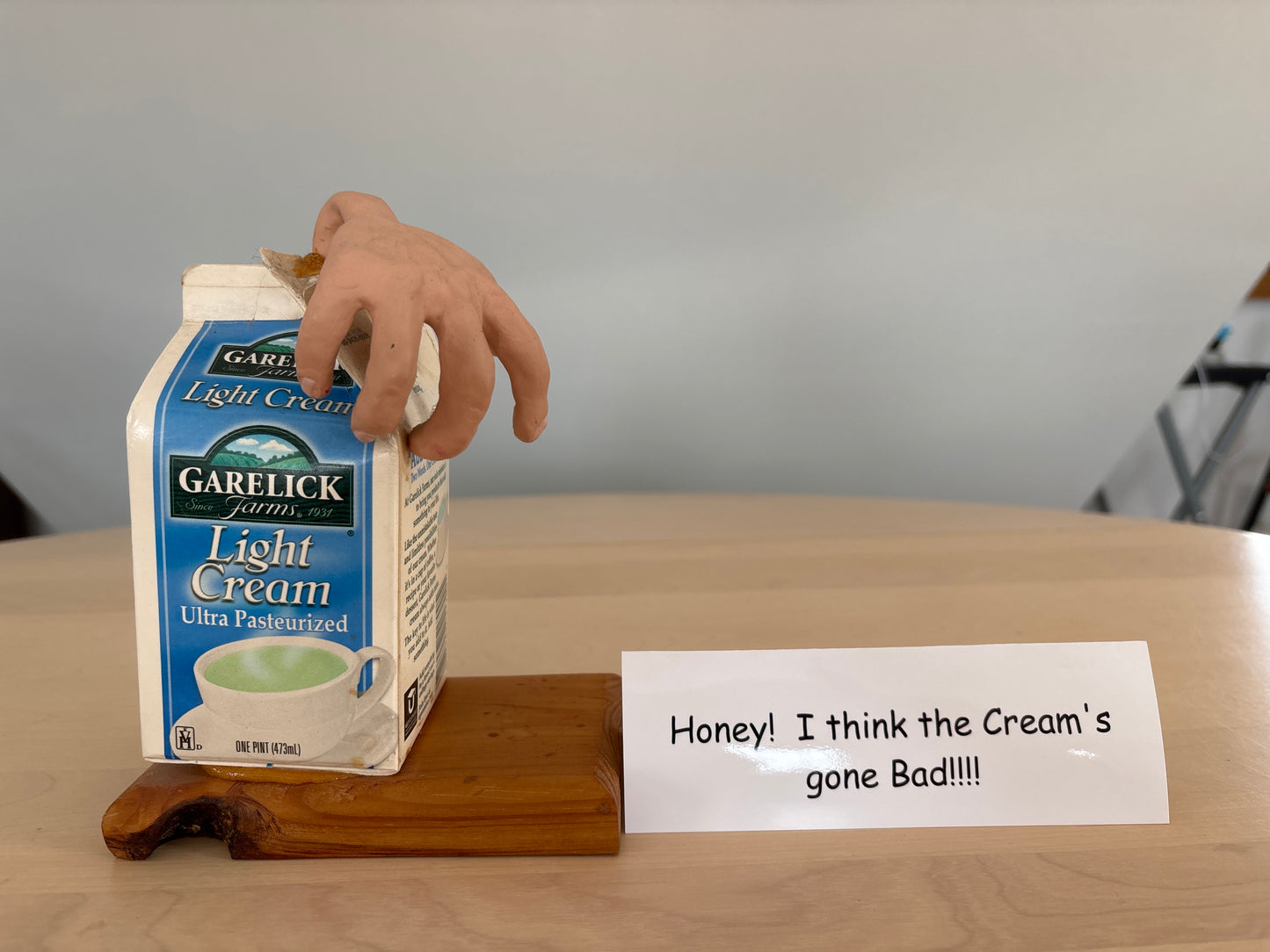 Honey, I think the cream's gone bad!