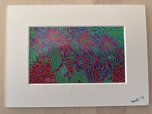 Hibiscus Too - PhotoSketch - 5x7