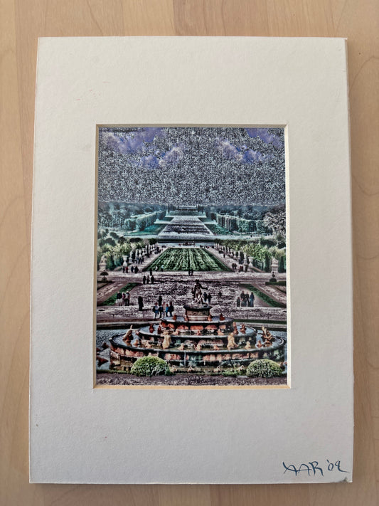 Versailles Gardens - PhotoSketch - 5x7