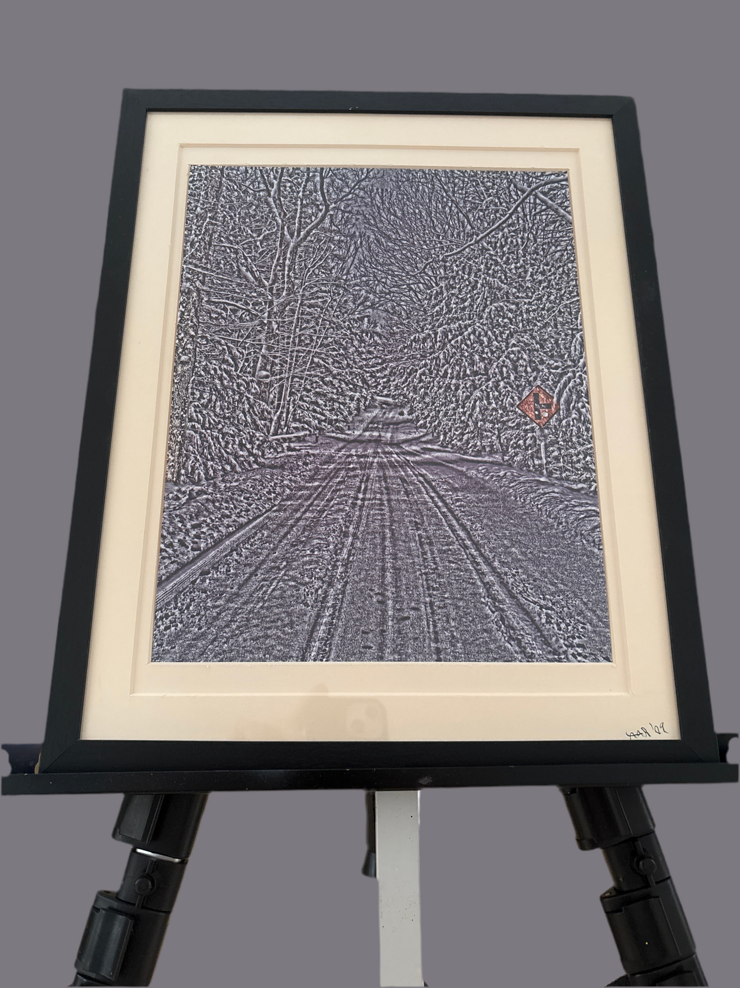 Winter Road - Photosketch