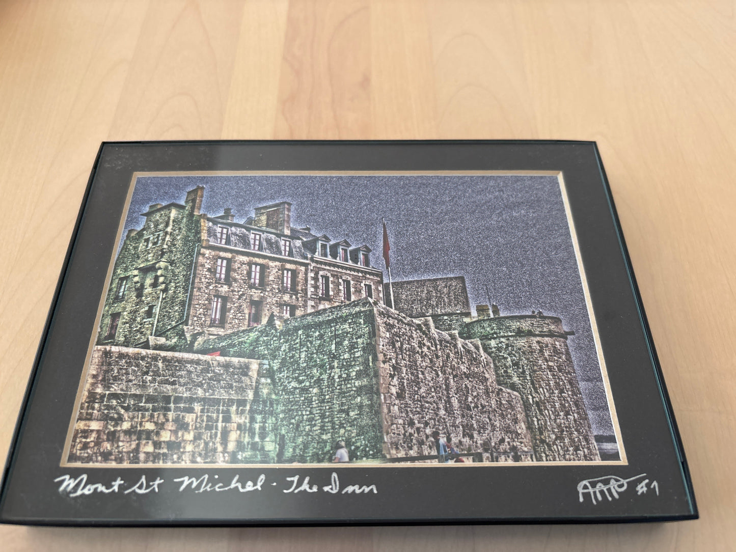 Mont St. Michelle - the Inn- PhotoSketch - 5x7