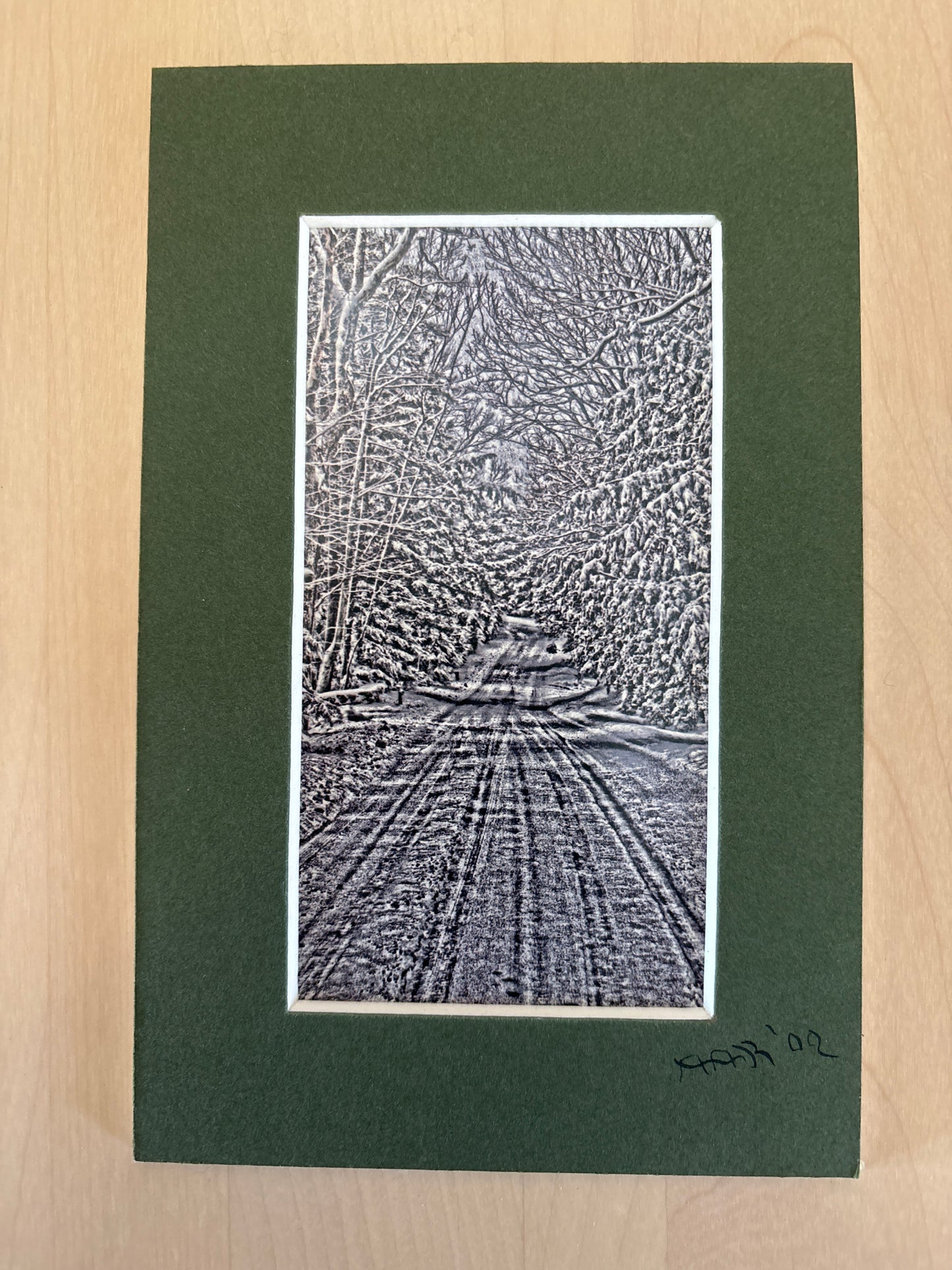 Winter Road - PhotoSketch - 4x6