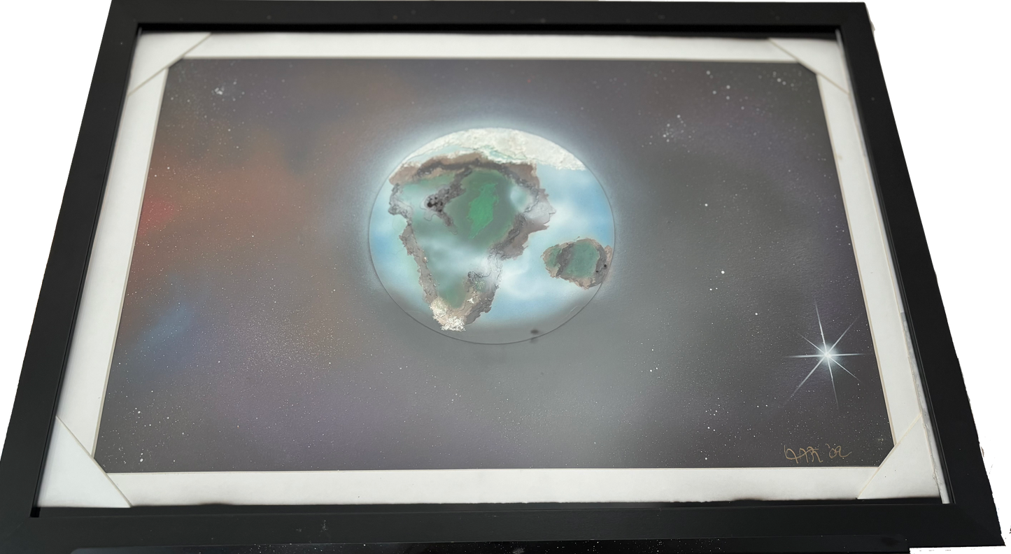 New Terra IV -19 x 13 - Matt & Framed