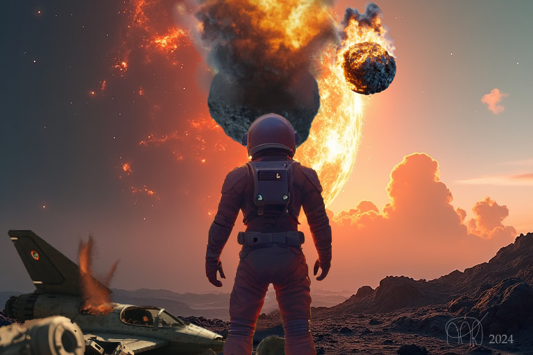 Uh Oh! - 19x13 - Framed